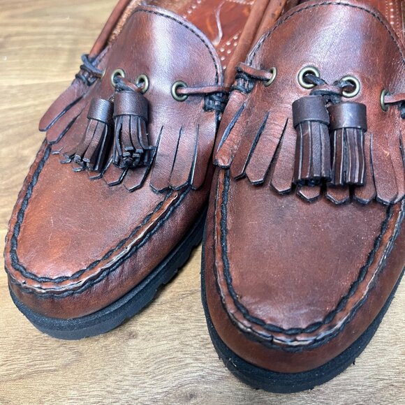 Men's leather loafer with Vibram soles - Picture 2 of 7